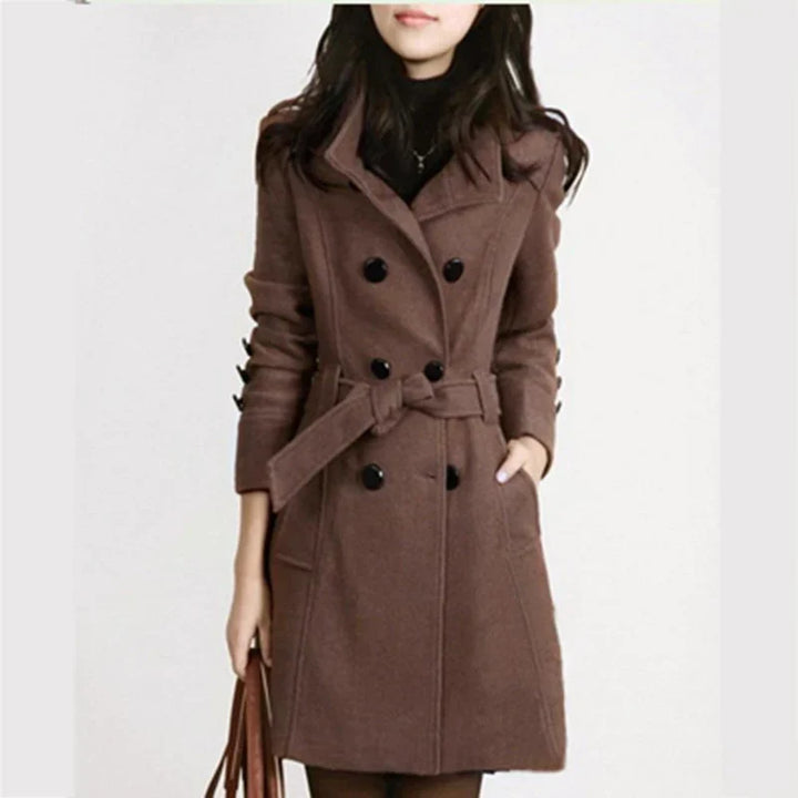 Classic Women's Jacket with Belt – Elegant & Timeless Outerwear
