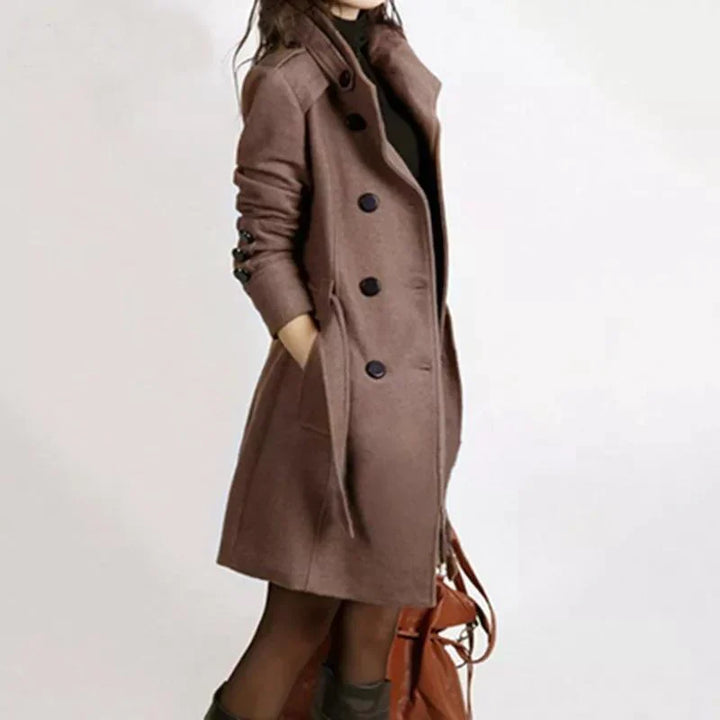 Classic Women's Jacket with Belt – Elegant & Timeless Outerwear