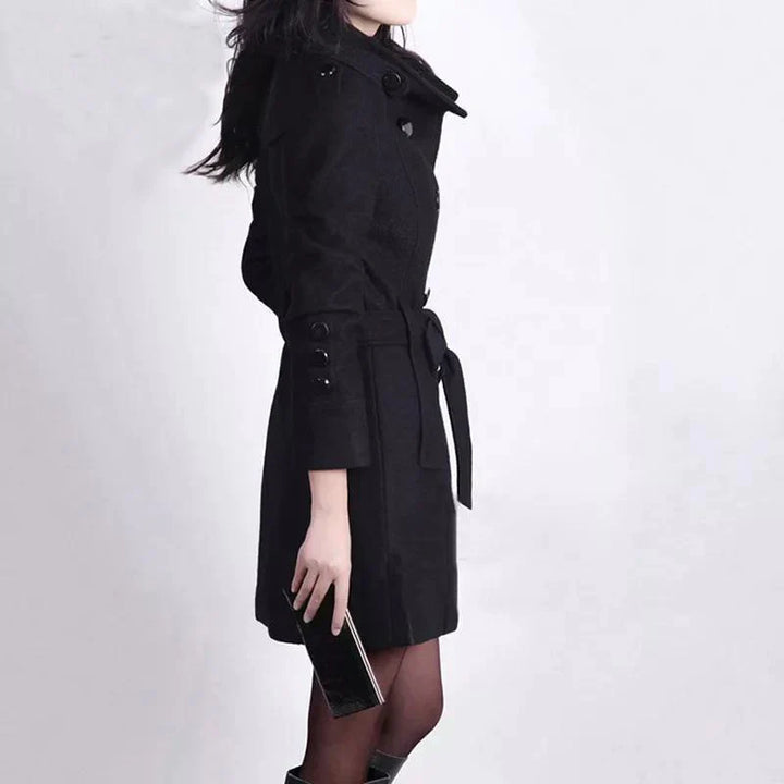 Classic Women's Jacket with Belt – Elegant & Timeless Outerwear