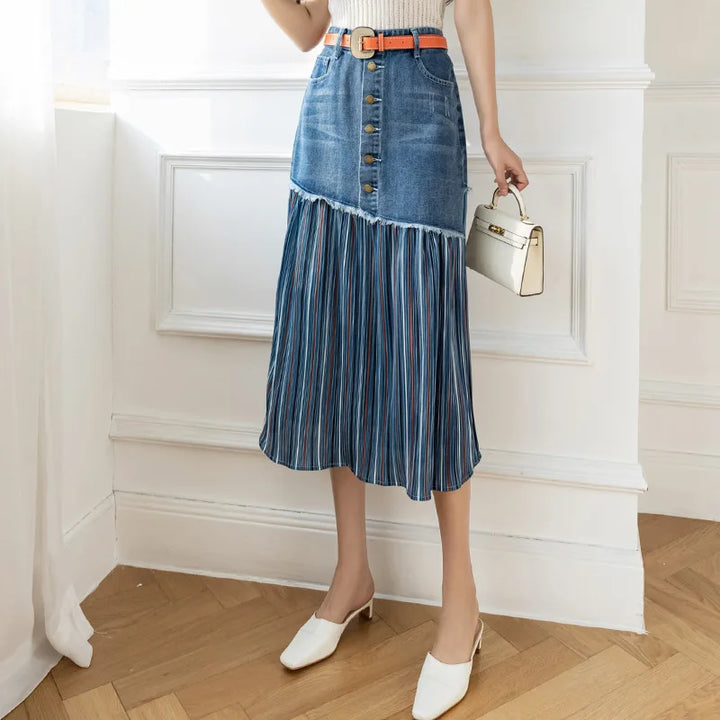 Midi Denim Skirt – Trendy & Chic Wardrobe Essential