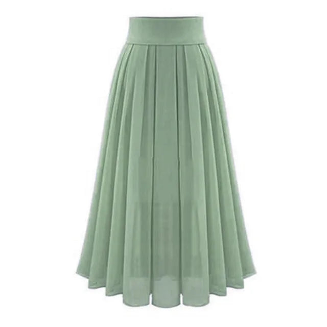 Chic Festive Chiffon Skirt – Elegant & Flowing Design