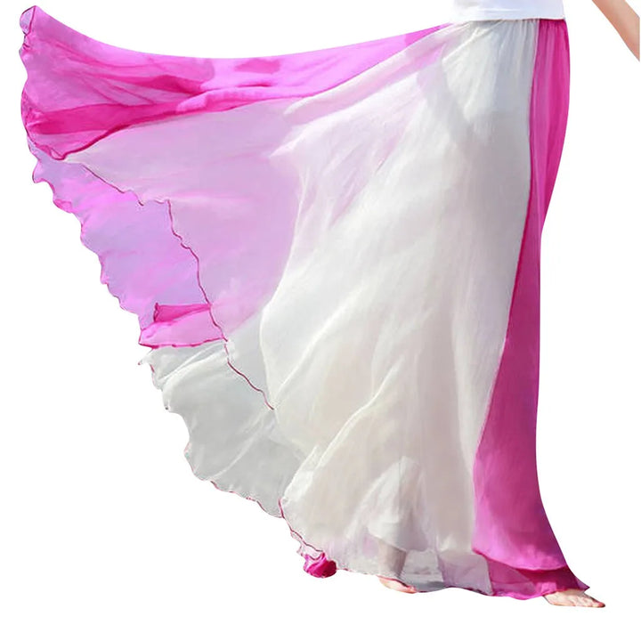 Chiffon Flowing Colour Skirt – Trendy & Elegant Style Statement