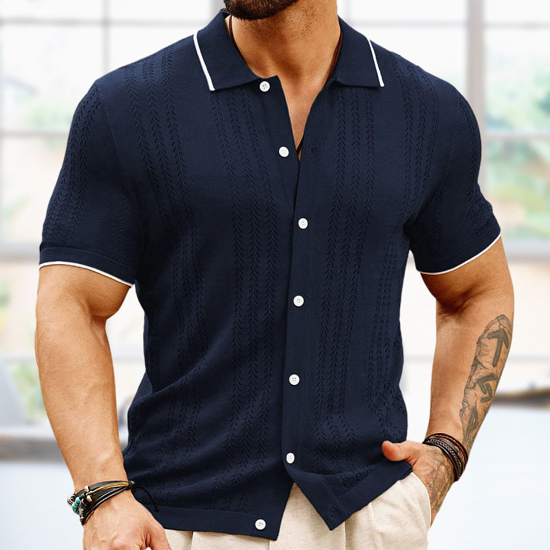 Modern Chase Knitted Polo – Trendy & Stylish Everyday Wear