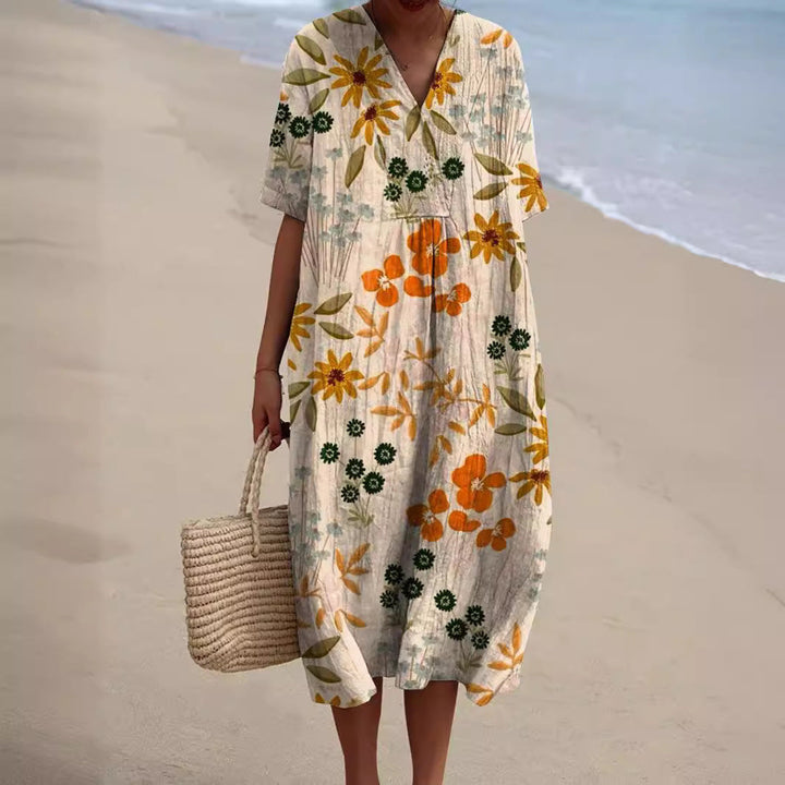 Floral Pattern Dress – Trendy & Chic Style