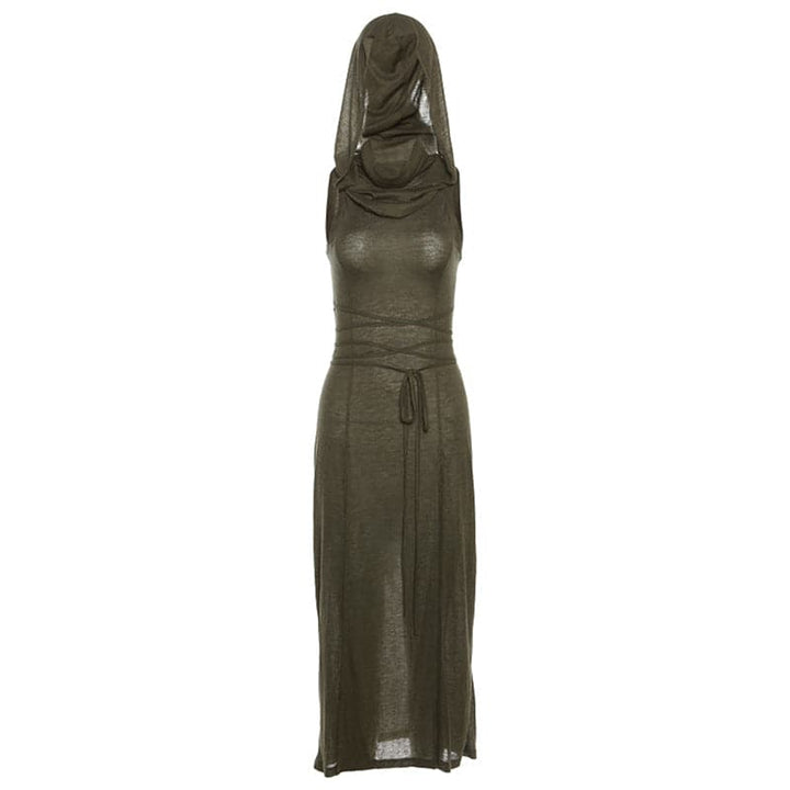 Sleeveless Maxi Dress – Trendy & Comfortable Hoodie Style
