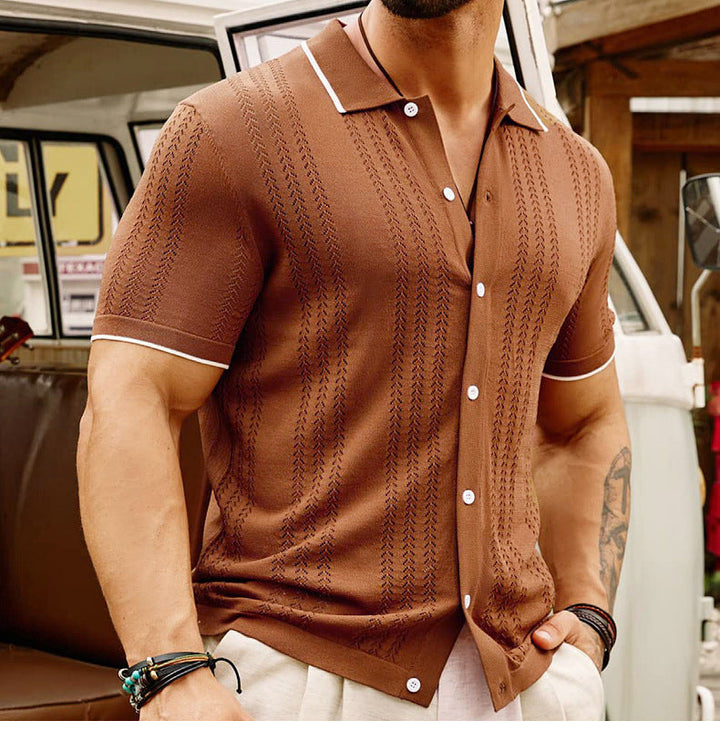 Modern Chase Knitted Polo – Trendy & Stylish Everyday Wear