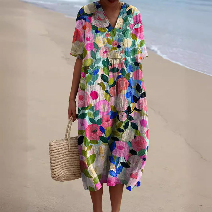Floral Pattern Dress – Trendy & Chic Style