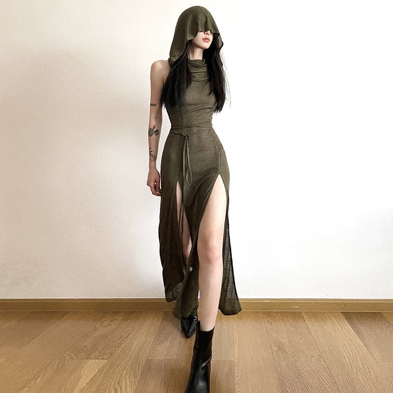 Sleeveless Maxi Dress – Trendy & Comfortable Hoodie Style
