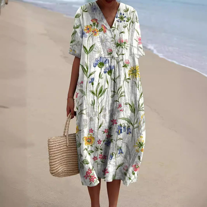 Floral Pattern Dress – Trendy & Chic Style