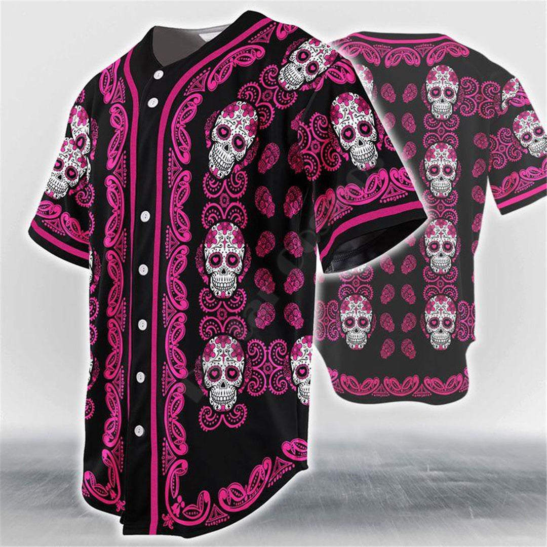 Baseball Skull Jersey – Trendy & Edgy Sportswear
