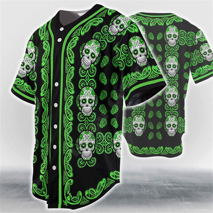 Baseball Skull Jersey – Trendy & Edgy Sportswear