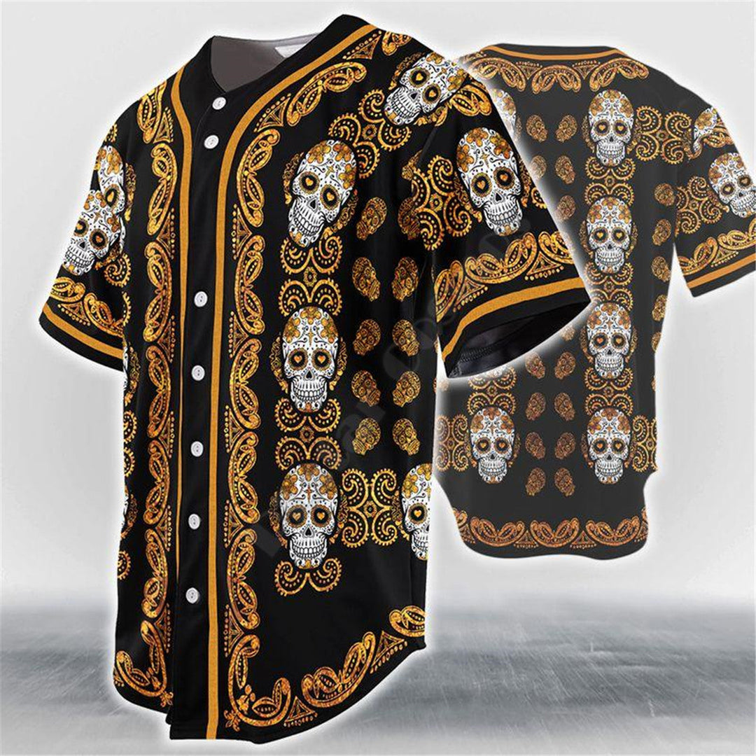 Baseball Skull Jersey – Trendy & Edgy Sportswear