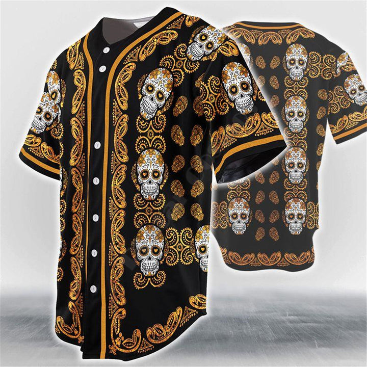 Baseball Skull Jersey – Trendy & Edgy Sportswear