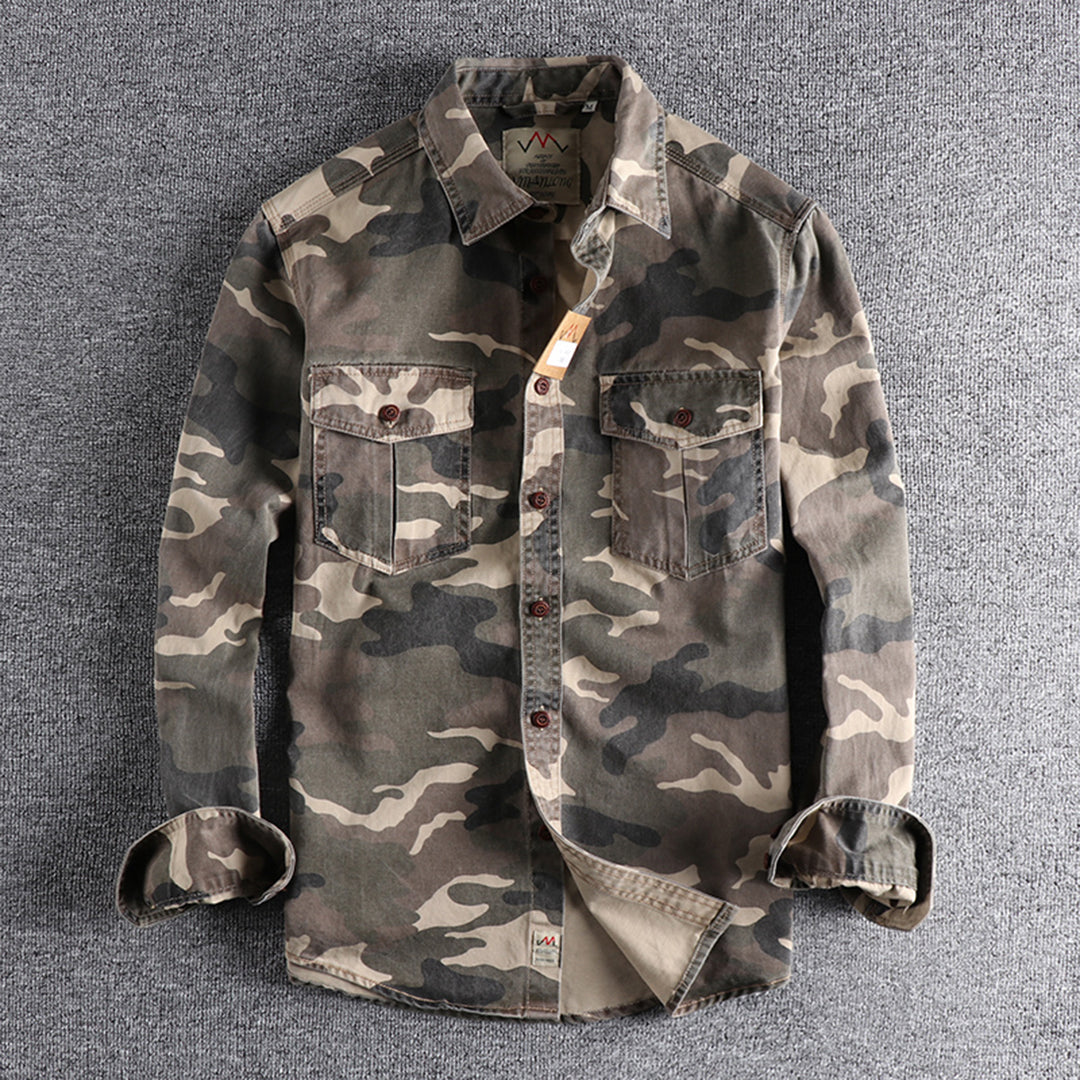 Camouflage Print AUBERT Shirt – Trendy & Modern Style for Everyday Wear