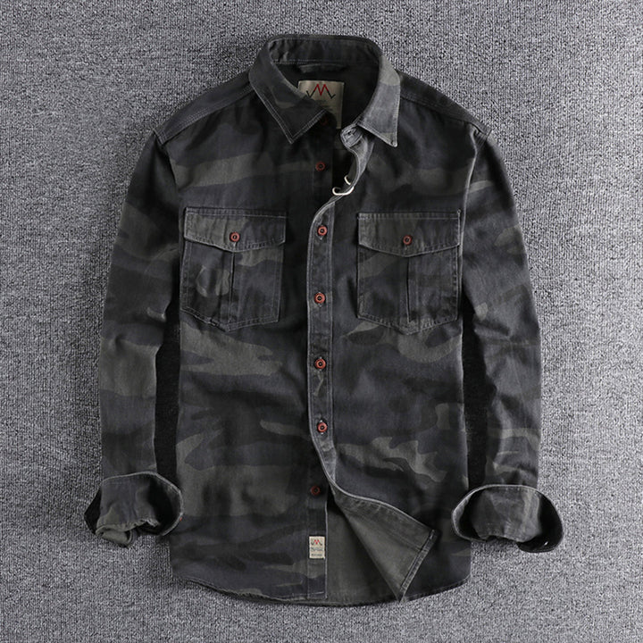 Camouflage Print AUBERT Shirt – Trendy & Modern Style for Everyday Wear