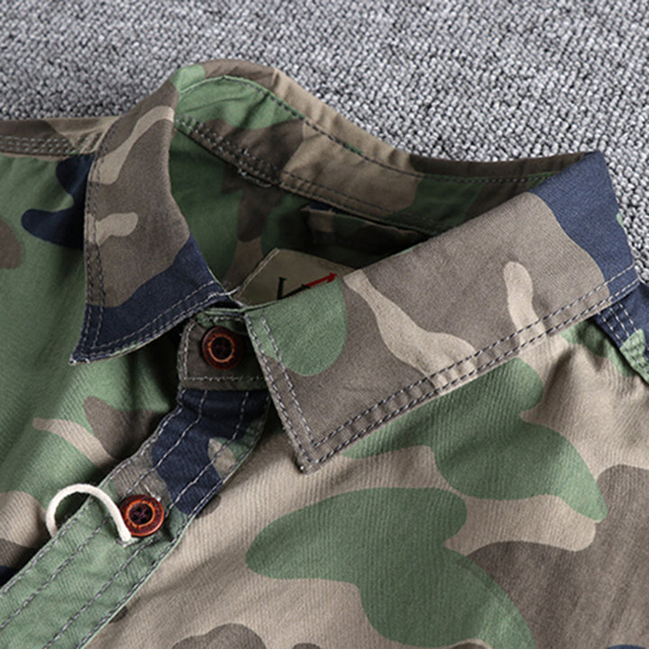 Camouflage Print AUBERT Shirt – Trendy & Modern Style for Everyday Wear