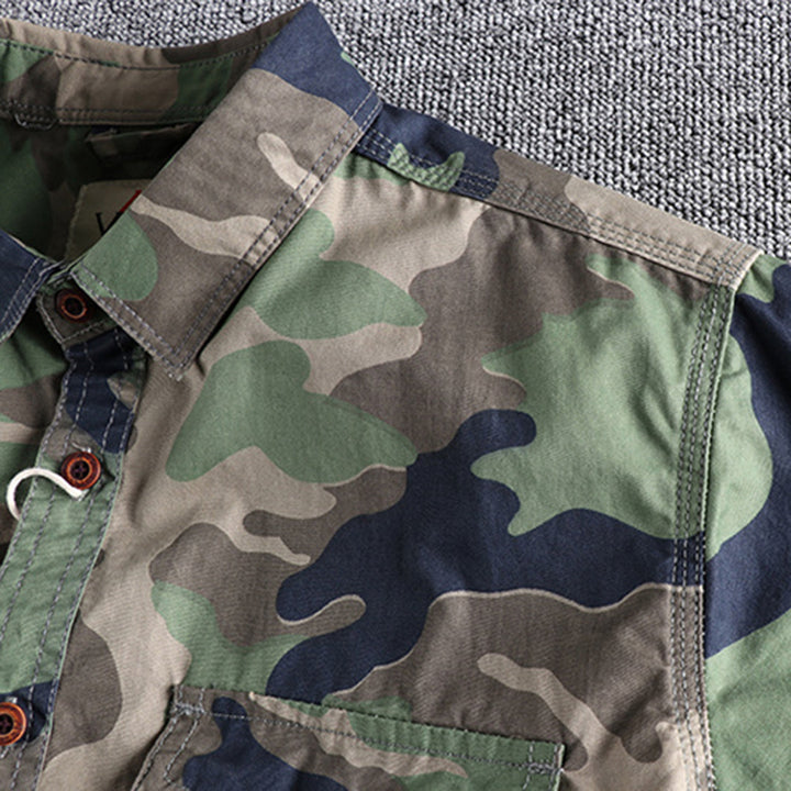 Camouflage Print AUBERT Shirt – Trendy & Modern Style for Everyday Wear