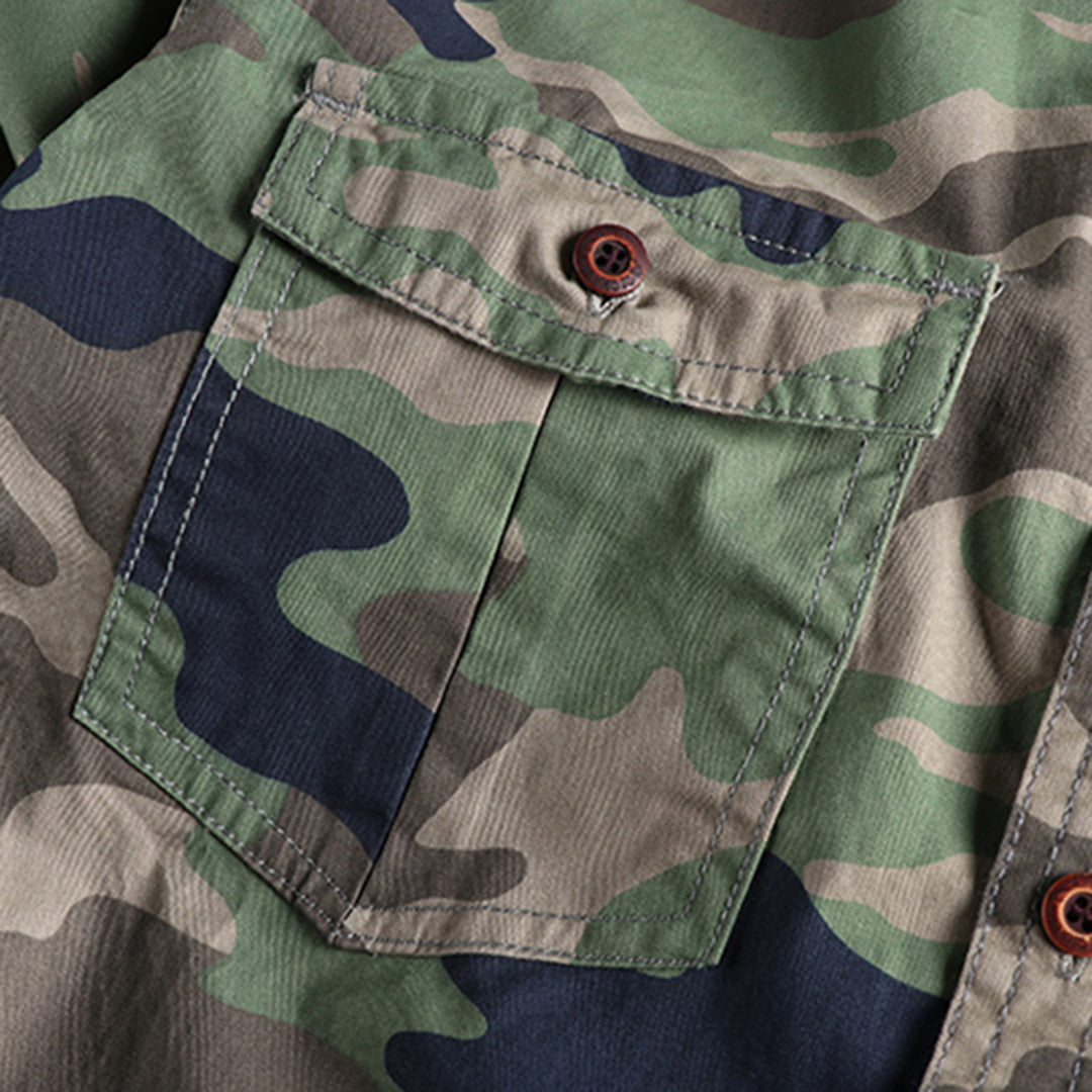 Camouflage Print AUBERT Shirt – Trendy & Modern Style for Everyday Wear