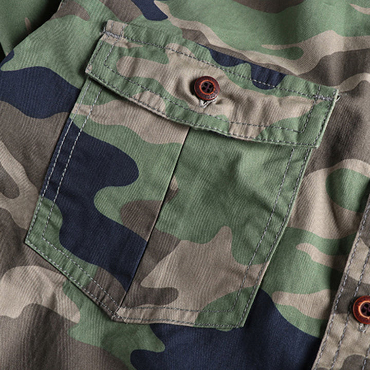 Camouflage Print AUBERT Shirt – Trendy & Modern Style for Everyday Wear