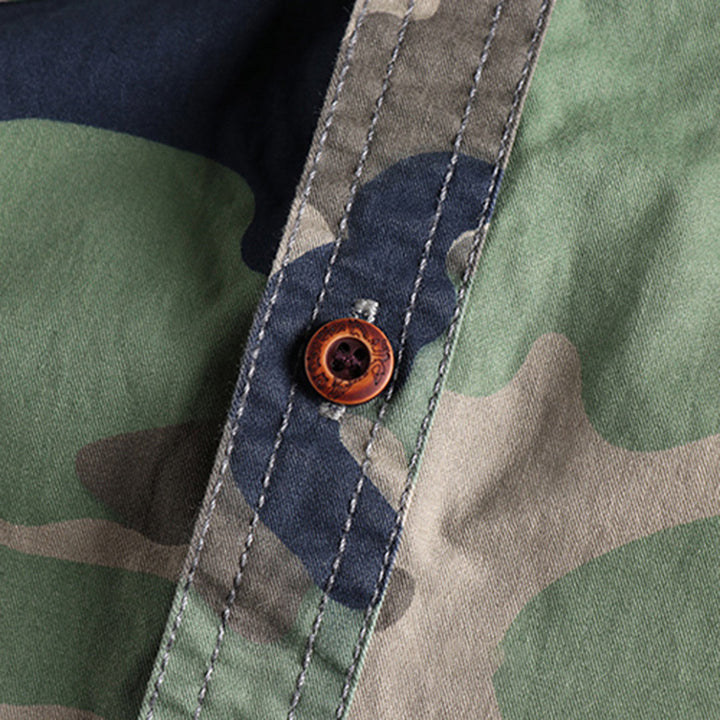 Camouflage Print AUBERT Shirt – Trendy & Modern Style for Everyday Wear