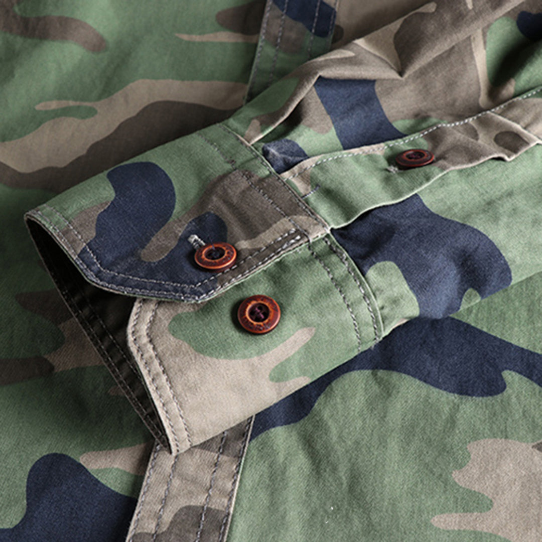 Camouflage Print AUBERT Shirt – Trendy & Modern Style for Everyday Wear