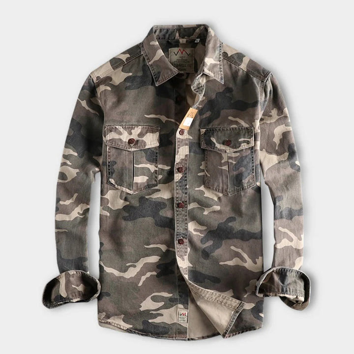 Camouflage Print AUBERT Shirt – Trendy & Modern Style for Everyday Wear