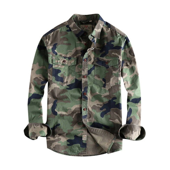 Camouflage Print AUBERT Shirt – Trendy & Modern Style for Everyday Wear