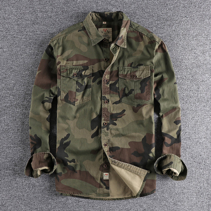 Camouflage Print AUBERT Shirt – Trendy & Modern Style for Everyday Wear