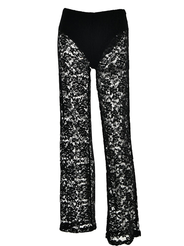 High Waist See-Through Pants – Trendy & Chic Statement Piece
