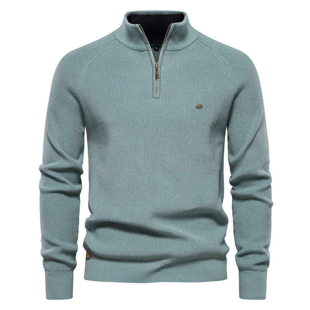 Stylish Zip-Up Sweater – Trendy & Comfortable Layering Essential