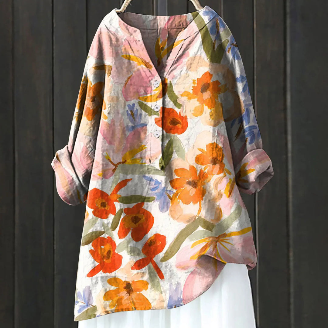 Elegant Floral Blouse – Sophisticated Design for Chic Style