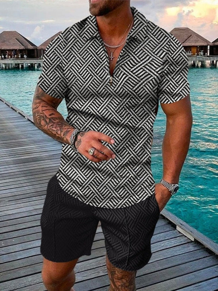 Streetwear Polo & Shorts – Trendy Casual Outfit for Urban Style