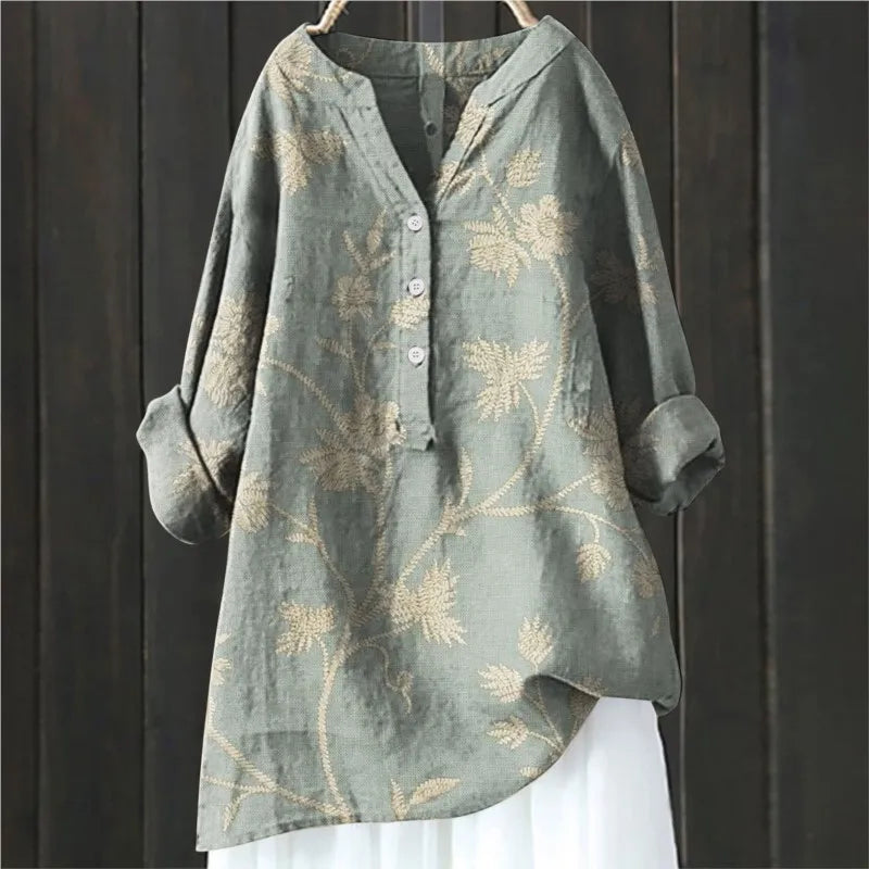 Elegant Floral Blouse – Sophisticated Design for Chic Style