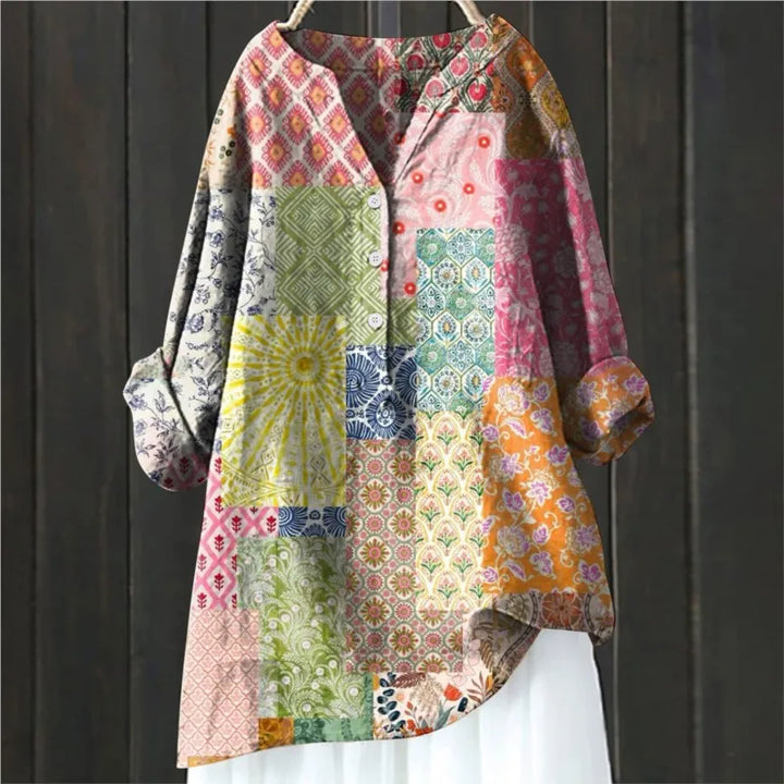 Elegant Floral Blouse – Sophisticated Design for Chic Style