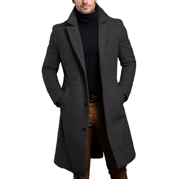 Men's Elegant Wool Coat – Sophisticated Style for Every Occasion