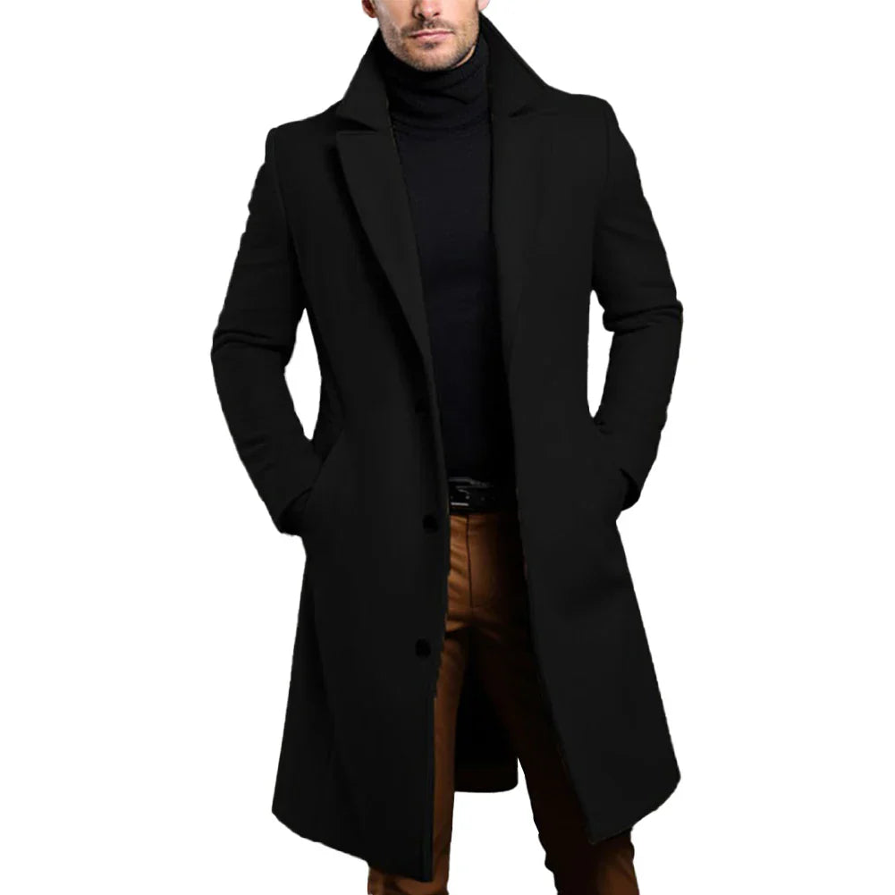 Men's Elegant Wool Coat – Sophisticated Style for Every Occasion