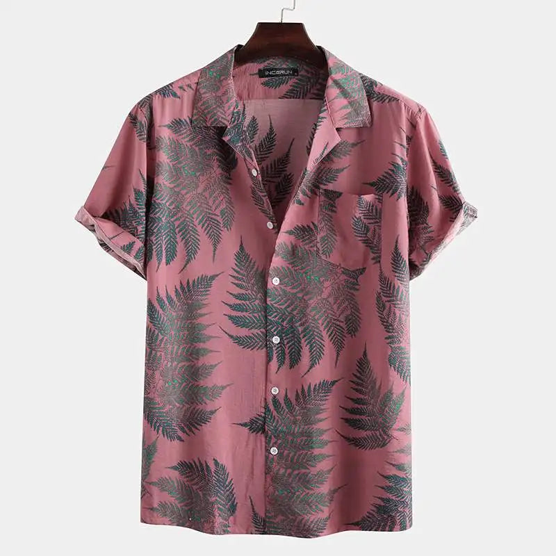 Tropical Leaf Print Shirt – Trendy & Fresh Summer Style