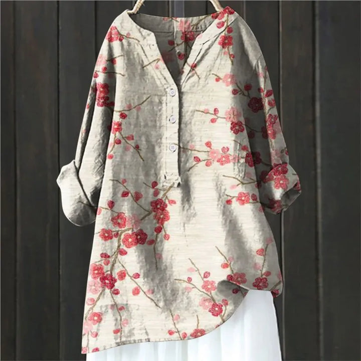 Elegant Floral Blouse – Sophisticated Design for Chic Style