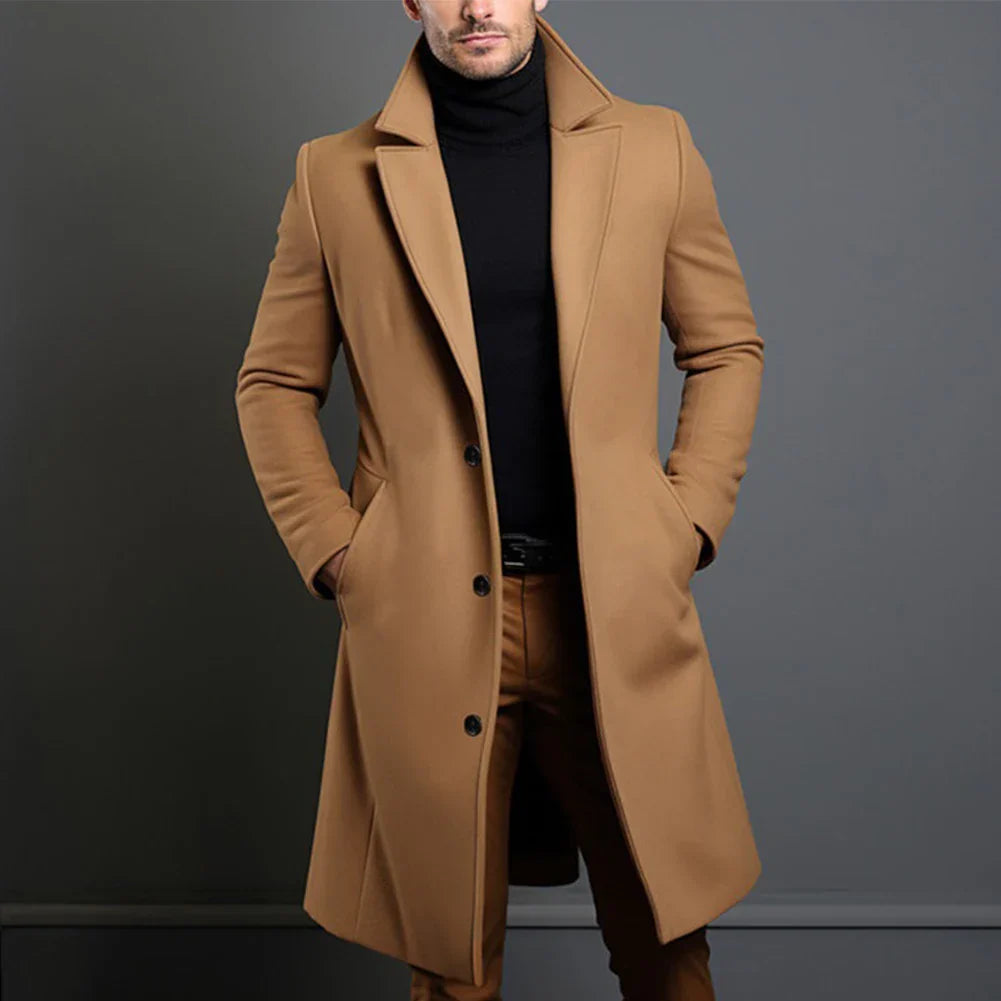 Men's Elegant Wool Coat – Sophisticated Style for Every Occasion