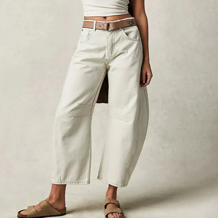 Relaxed Wide-Leg Jeans – Comfortable & Trendy Casual Style