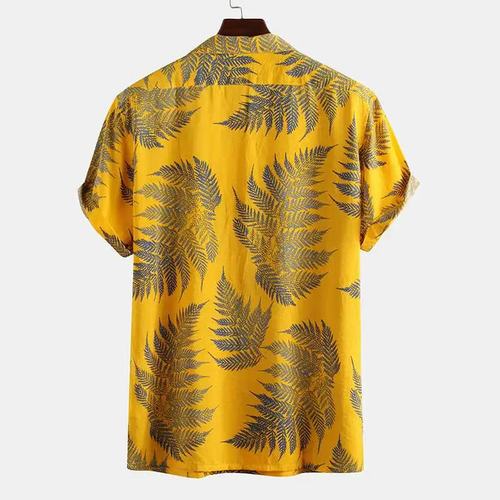 Tropical Leaf Print Shirt – Trendy & Fresh Summer Style