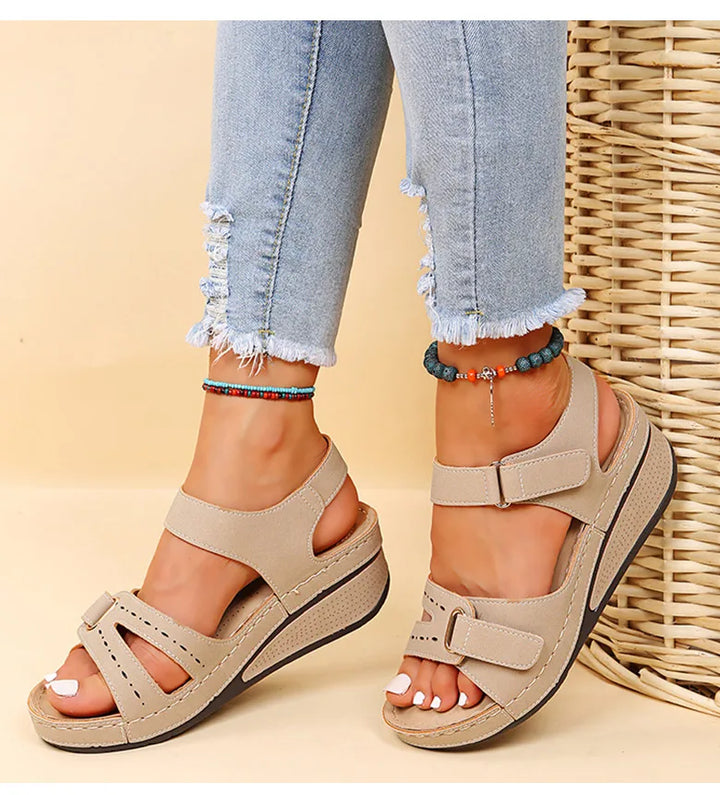 Women's Wedge Heel Sandals – Elegant & Comfortable With Luxury Soft Soles
