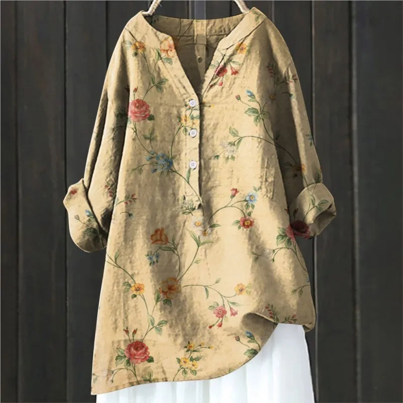 Elegant Floral Blouse – Sophisticated Design for Chic Style