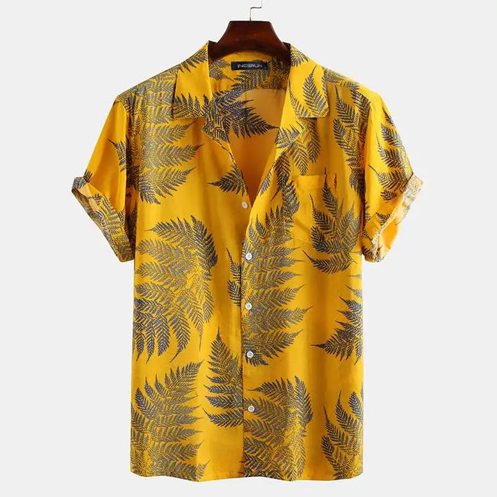 Tropical Leaf Print Shirt – Trendy & Fresh Summer Style