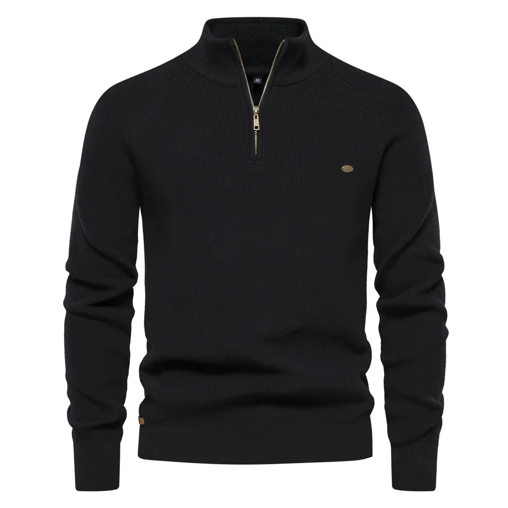 Stylish Zip-Up Sweater – Trendy & Comfortable Layering Essential