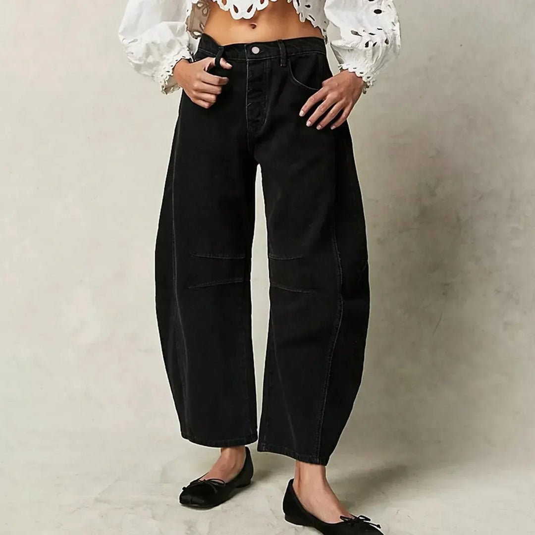 Relaxed Wide-Leg Jeans – Comfortable & Trendy Casual Style