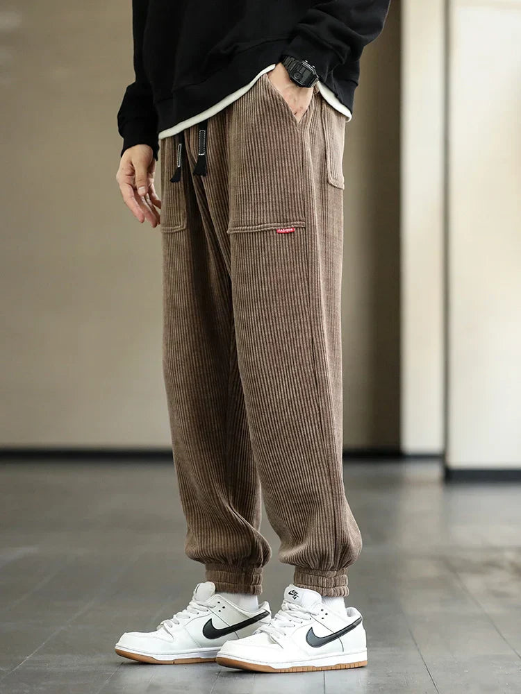 Winter Corduroy Joggers – Trendy & Comfortable for Cold Days