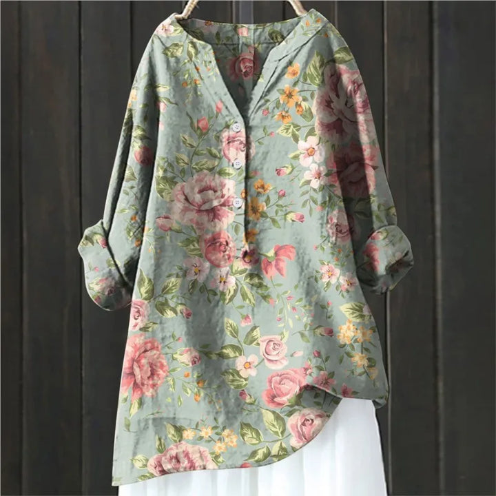 Elegant Floral Blouse – Sophisticated Design for Chic Style