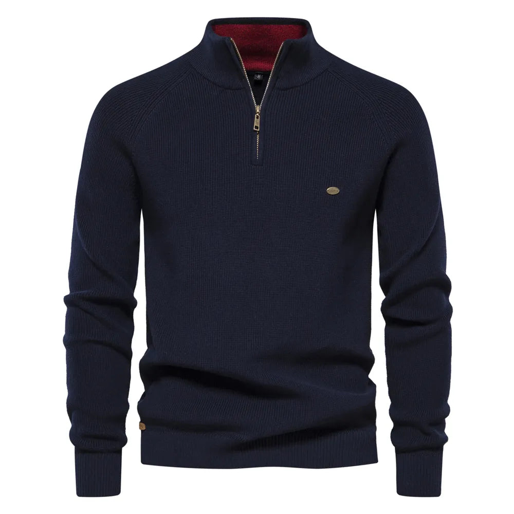 Stylish Zip-Up Sweater – Trendy & Comfortable Layering Essential
