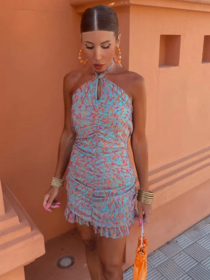 Sleeveless Printed Dress – Trendy & Easygoing Summer Style